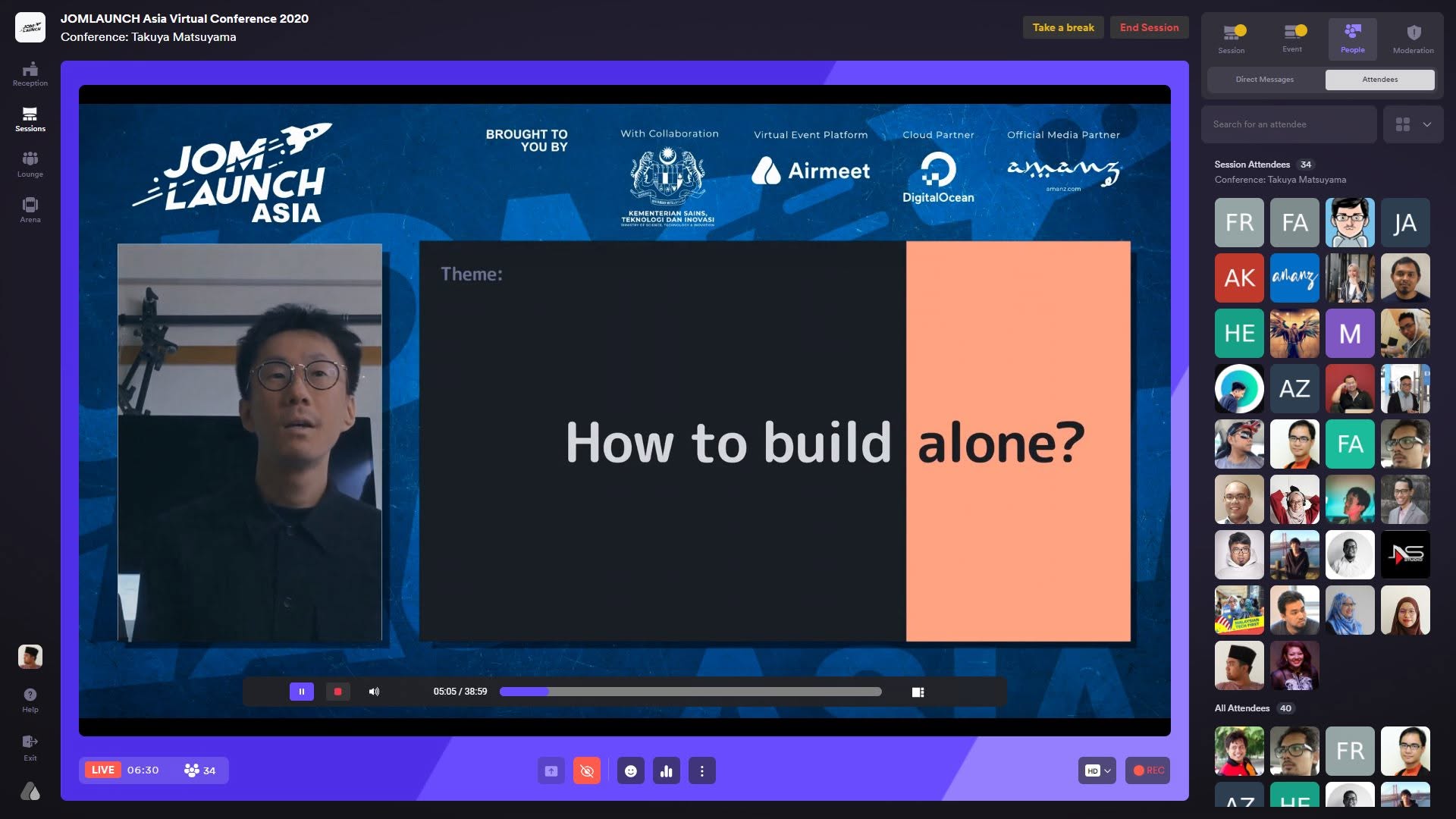 JOMLAUNCH Asia Virtual Conference 2020 session with remote attendees